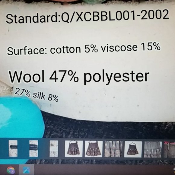 Babilong Brown Wool Blend Paisley Sequin Tiered Midi Skirt - Picture 5 of 5